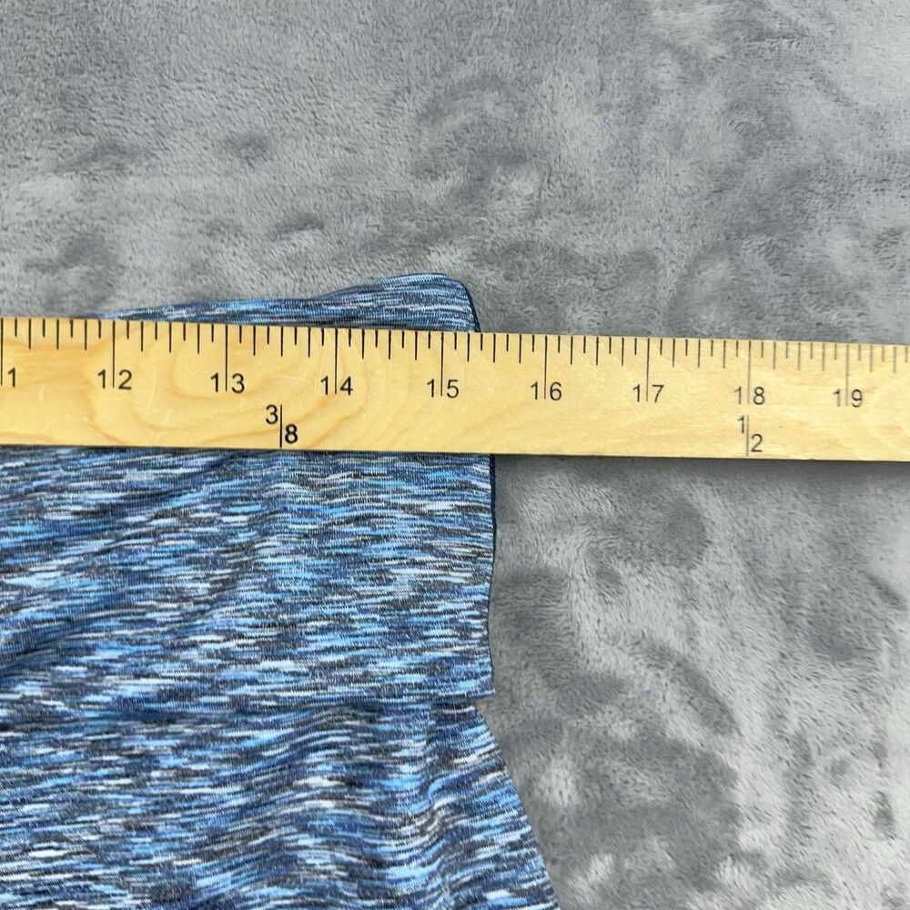 prAna Skirt Women's Medium Heathered Blue Leanne Athletic Skirt Foldover Waist - Picture 6 of 7